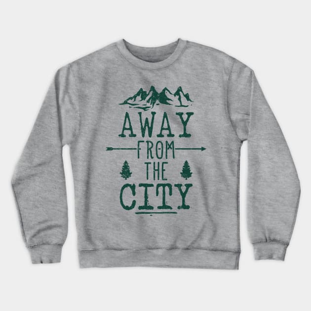 Away From The City Crewneck Sweatshirt by POD Anytime